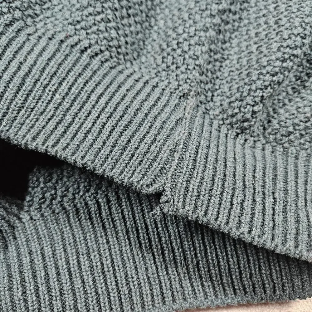 Vtg Jantzen Sweater‎ Mens Large Green Black Colorblock Pullover Grandpa USA 90s